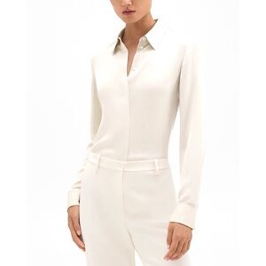 Theory Women’s Classic Fitted Shirt in Silk Georgette
